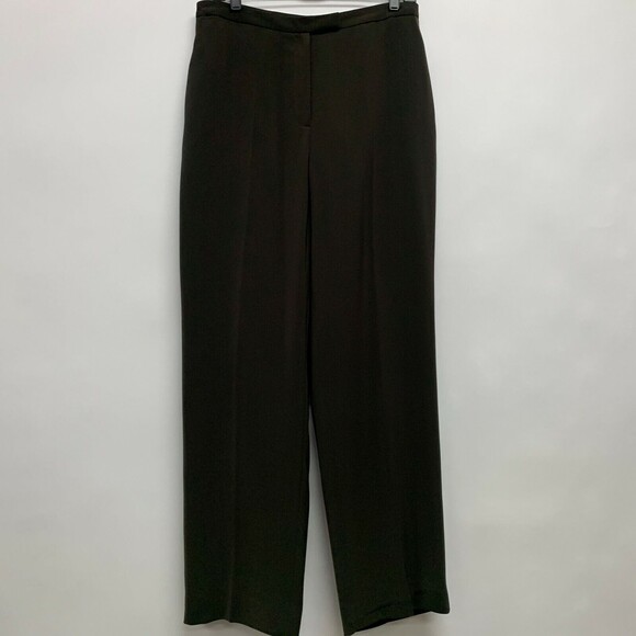 Women's Dress Slacks Pants Size 12 Brown Lined - Picture 1 of 5
